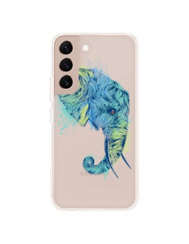 Coque Samsung Galaxy S22 Plus 5G Elephant Elefant Transparente - Rachel Caldwell