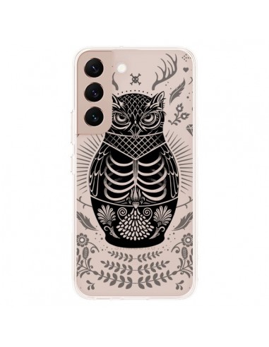 Coque Samsung Galaxy S22 Plus 5G Owl Chouette Hibou Squelette Transparente - Rachel Caldwell