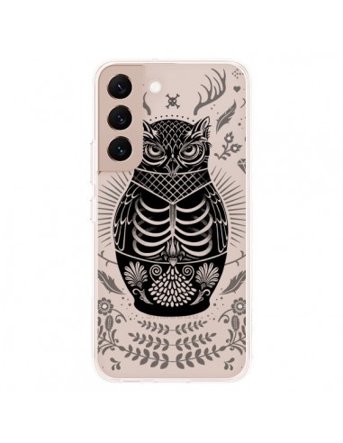 Coque Samsung Galaxy S22 Plus 5G Owl Chouette Hibou Squelette Transparente - Rachel Caldwell