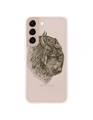 Coque Samsung Galaxy S22 Plus 5G Buffalo Bison Transparente - Rachel Caldwell