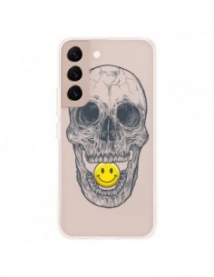 Coque Samsung Galaxy S22 Plus 5G Tête de Mort Smiley...