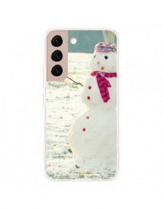 Coque Samsung Galaxy S22 Plus 5G Bonhomme de Neige - R...