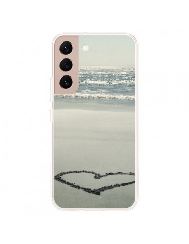 Coque Samsung Galaxy S22 Plus 5G Coeoeur Plage Beach Mer Sea Love Sable Sand - R Delean