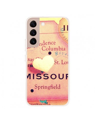 Coque Samsung Galaxy S22 Plus 5G Carte Map Missouri Coeoeur - R Delean