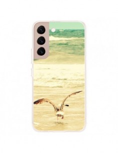 Coque Samsung Galaxy S22 Plus 5G Mouette Mer Ocean Sable...