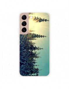 Coque Samsung Galaxy S22 Plus 5G Hiver Paysage Neige...