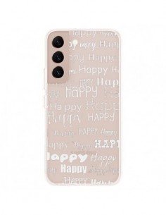 Coque Samsung Galaxy S22 Plus 5G Happy Happy Blanc...