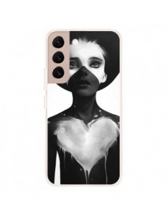 Coque Samsung Galaxy S22 Plus 5G Fille Coeur Hold On -...