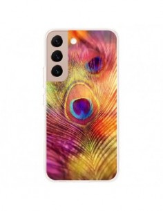 Coque Samsung Galaxy S22 Plus 5G Plume de Paon...
