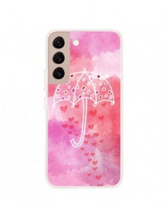 Coque Samsung Galaxy S22 Plus 5G Parapluie Coeur Love...