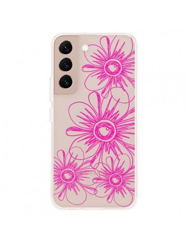 Coque Samsung Galaxy S22 Plus 5G Spring Flower Fleurs Roses Transparente - Sylvia Cook