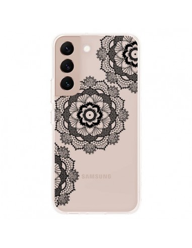 Coque Samsung Galaxy S22 Plus 5G Triple Mandala Noir Black Transparente - Sylvia Cook