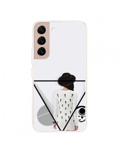 Coque Samsung Galaxy S22 Plus 5G Confusion Femme Oeil Triangle - Sara Eshak