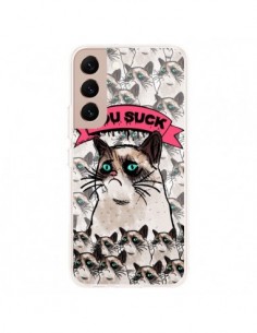 Coque Samsung Galaxy S22 Plus 5G Chat Grumpy Cat - You...