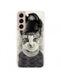 Coque Samsung Galaxy S22 Plus 5G Audrey Cat Chat - Tipsy...