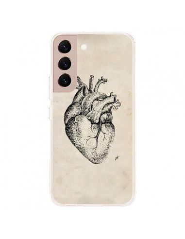 Coque Samsung Galaxy S22 Plus 5G Coeur Vintage - Tipsy Eyes