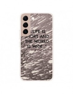 Coque Samsung Galaxy S22 Plus 5G Life is short Foret -...