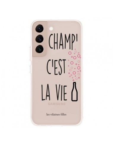 Coque Samsung Galaxy S22 Plus 5G Le Champ, c'est la Vie Transparente - Les Vilaines Filles