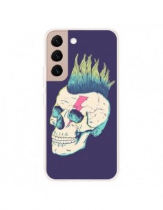 Coque Samsung Galaxy S22 Plus 5G Tête de mort Punk -...