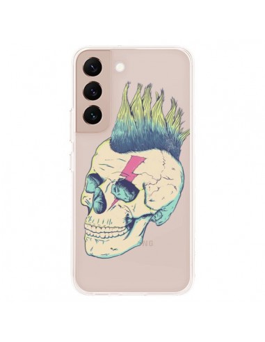 Coque Samsung Galaxy S22 Plus 5G Tête de Mort Crane Punk Transparente - Victor Vercesi