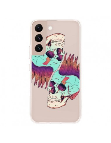 Coque Samsung Galaxy S22 Plus 5G Tête de Mort Crane Punk Double Transparente - Victor Vercesi