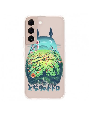 Coque Samsung Galaxy S22 Plus 5G Totoro Manga Flower Transparente - Victor Vercesi
