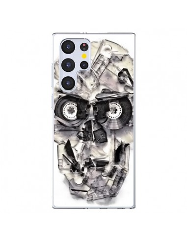 Coque Samsung Galaxy S22 Ultra 5G Tape Skull K7 Tête de Mort - Ali Gulec