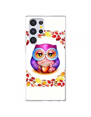 Coque Samsung Galaxy S22 Ultra 5G Chouette Automne - Annya Kai