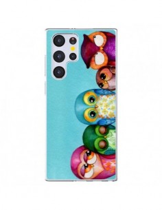 Coque Samsung Galaxy S22 Ultra 5G Famille Chouettes -...
