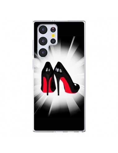 Coque Samsung Galaxy S22 Ultra 5G Chaussures Semelles Rouges Red Soles Femme - Aurelie Scour