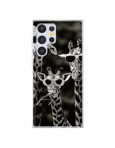 Coque Samsung Galaxy S22 Ultra 5G Girafe Swag Lunettes...