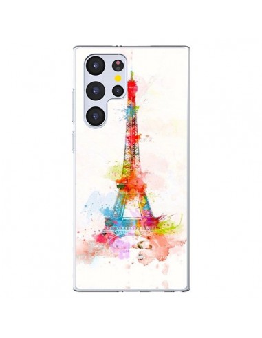 Coque Samsung Galaxy S22 Ultra 5G Paris Tour Eiffel Muticolore - Asano Yamazaki