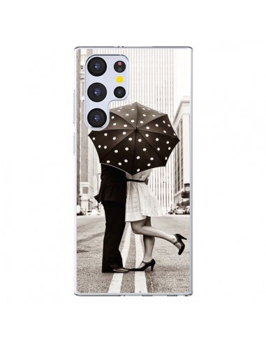 Coque Samsung Galaxy S22 Ultra 5G Secret under Umbrella Amour Couple Love - Asano Yamazaki