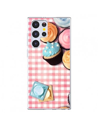 Coque Samsung Galaxy S22 Ultra 5G Petit Dejeuner Cupcakes - Benoit Bargeton