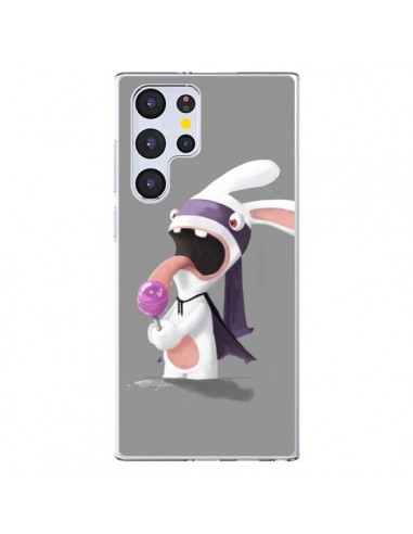 Coque Samsung Galaxy S22 Ultra 5G Lapin Crétin Sucette - Bertrand Carriere