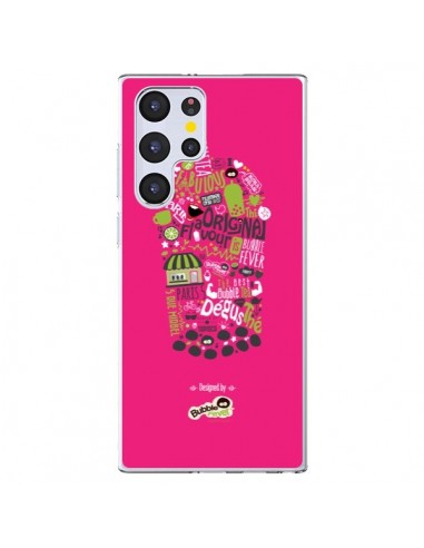 Coque Samsung Galaxy S22 Ultra 5G Bubble Fever Original Flavour Rose - Bubble Fever