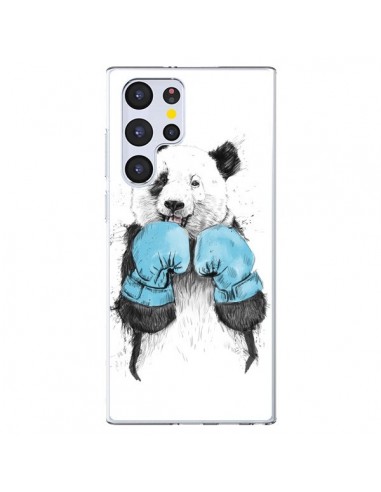 Coque Samsung Galaxy S22 Ultra 5G Winner Panda Boxeur - Balazs Solti