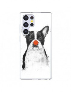 Coque Samsung Galaxy S22 Ultra 5G Clown Bulldog Chien Dog...