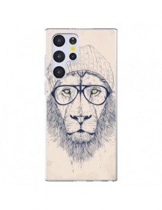 Coque Samsung Galaxy S22 Ultra 5G Cool Lion Lunettes -...