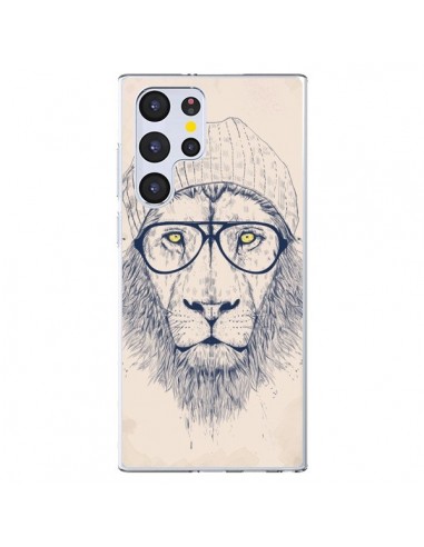 Coque Samsung Galaxy S22 Ultra 5G Cool Lion Lunettes - Balazs Solti