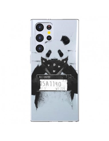 Coque Samsung Galaxy S22 Ultra 5G Bad Panda Transparente - Balazs Solti