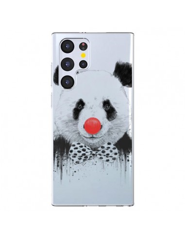Coque Samsung Galaxy S22 Ultra 5G Clown Panda Transparente - Balazs Solti