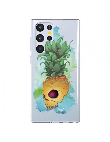 Coque Samsung Galaxy S22 Ultra 5G Crananas Crane Ananas Transparente - Chapo