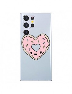 Coque Samsung Galaxy S22 Ultra 5G Donuts Heart Coeur Rose...