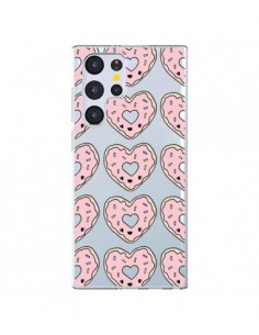 Coque Samsung Galaxy S22 Ultra 5G Donuts Heart Coeur Rose...