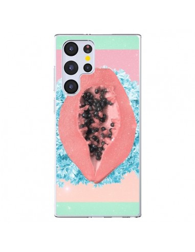 Coque Samsung Galaxy S22 Ultra 5G Papaya Rocks Fruit - Danny Ivan