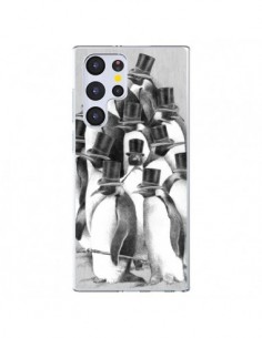 Coque Samsung Galaxy S22 Ultra 5G Pingouins Gentlemen -...