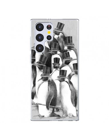 Coque Samsung Galaxy S22 Ultra 5G Pingouins Gentlemen - Eric Fan