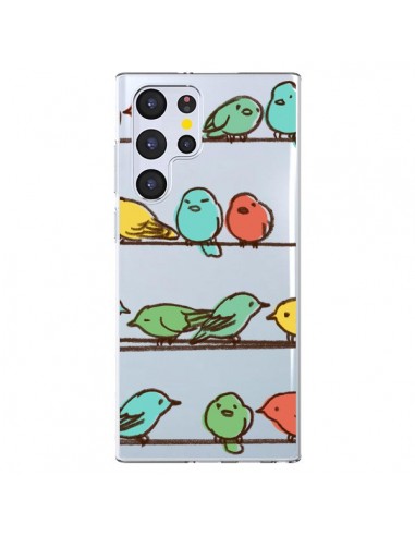 Coque Samsung Galaxy S22 Ultra 5G Oiseaux Birds Transparente - Eric Fan