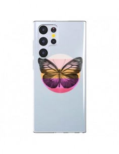 Coque Samsung Galaxy S22 Ultra 5G Papillon Butterfly...